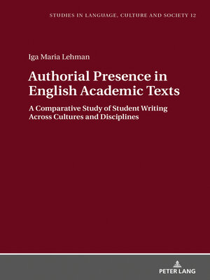 cover image of Authorial Presence in English Academic Texts